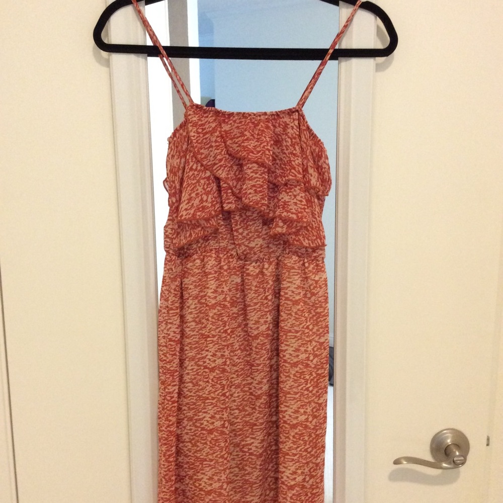 Breezy Summer dress (dark coral)
